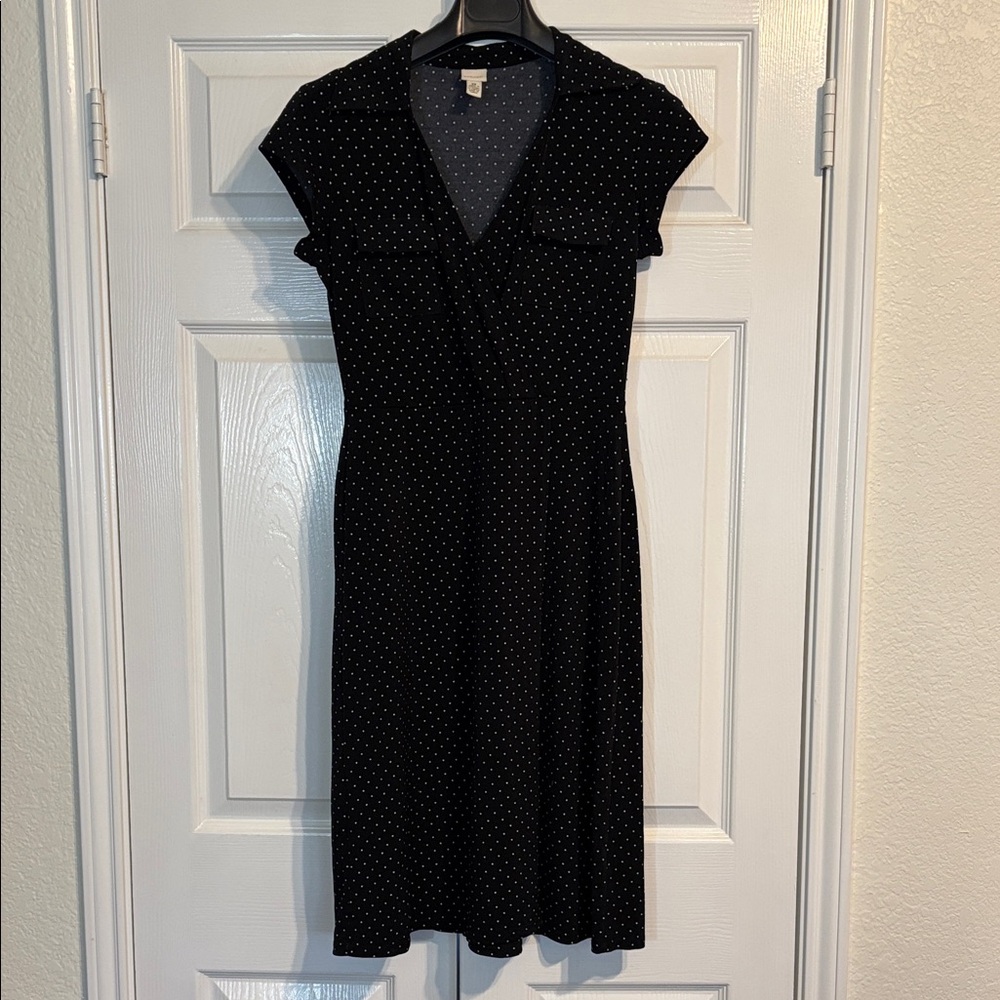 XS Polka Dot Midi Dress